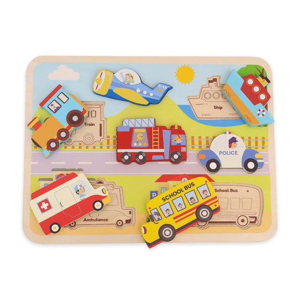 Open Ended Chunky Puzzle - Vehicles