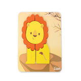 Open Ended Toddler's First 6 In 1 Puzzle - Animals 27Pcs