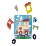 Open Ended Toddler's First 6 In 1 Puzzle - Vehicle 6 puzzles 32PCS 18M+
