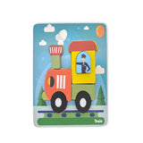 Open Ended Toddler's First 6 In 1 Puzzle - Vehicle 6 puzzles 32PCS 18M+