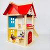 Open Ended Wooden Dollhouse - Redwood Cottage