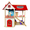 Open Ended Wooden Dollhouse - Redwood Cottage