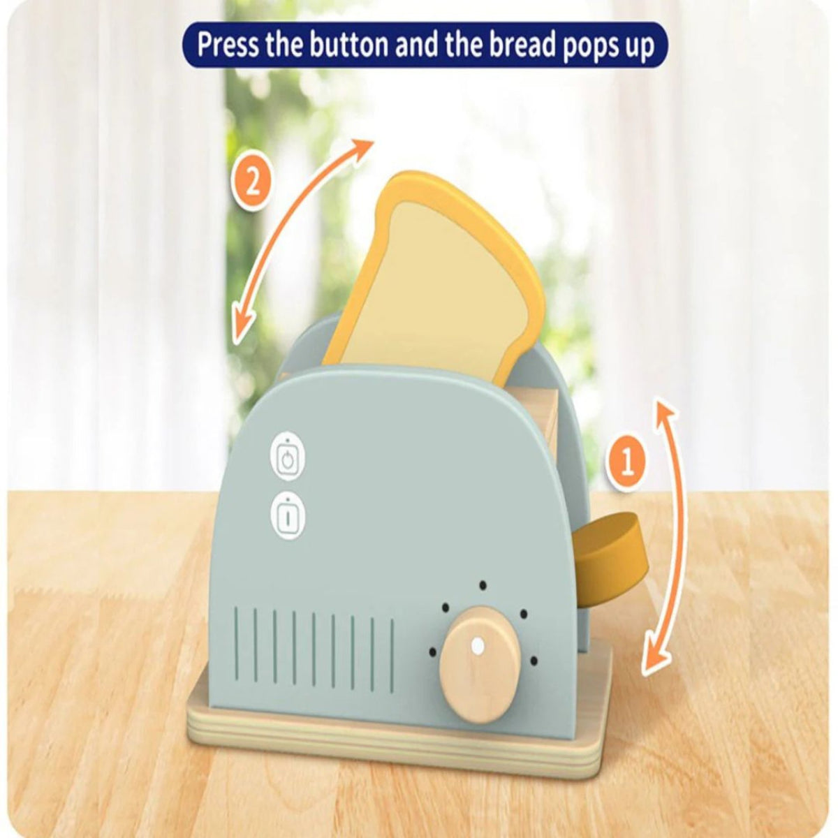 Open Ended Little Chef's Toaster Set-6 Pieces
