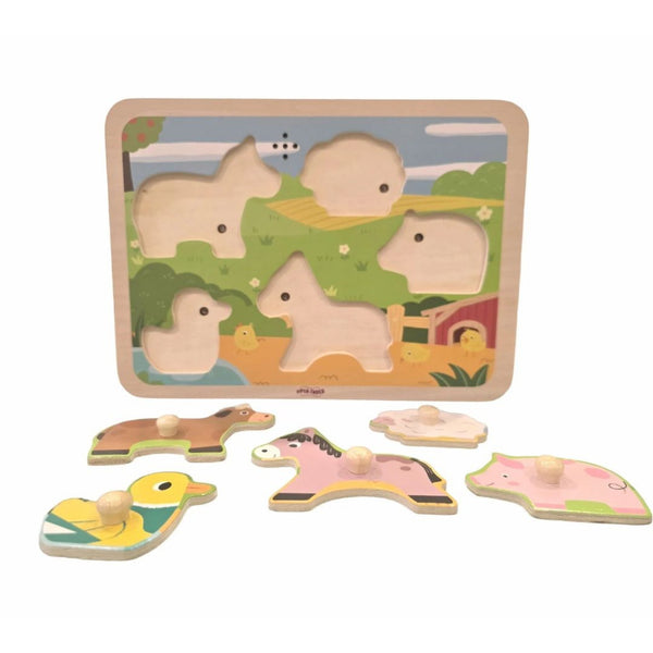Open Ended Wooden Sound Puzzle - Farm