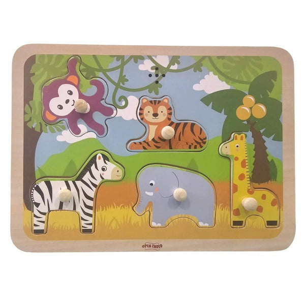Open Ended Wooden Sound Puzzle - Jungle