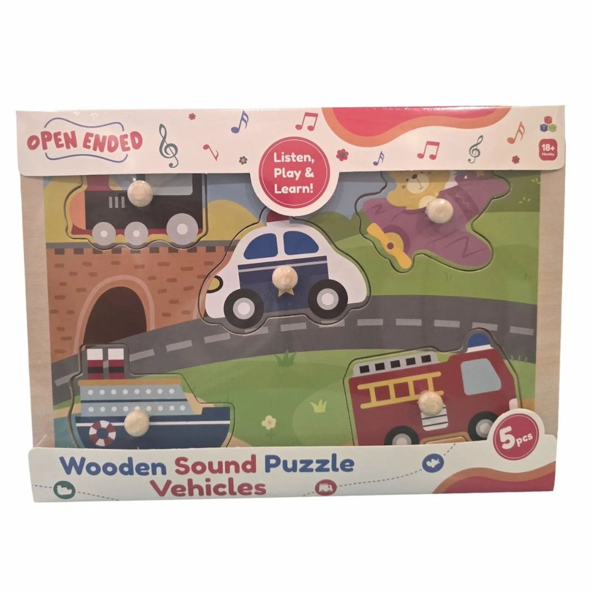 Open Ended Wooden Sound Puzzle - Vehicle – The Moms Darling Baby Shop