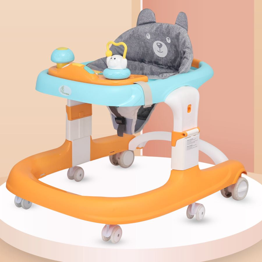 R For Rabbit Baby Walker Little Feet Sportz Orange Blue
