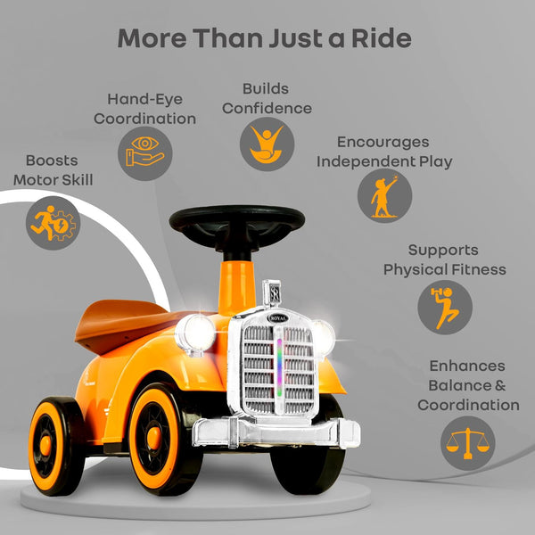 R for Rabbit Speedster Royal Ride-On Car One Size Orange Brown