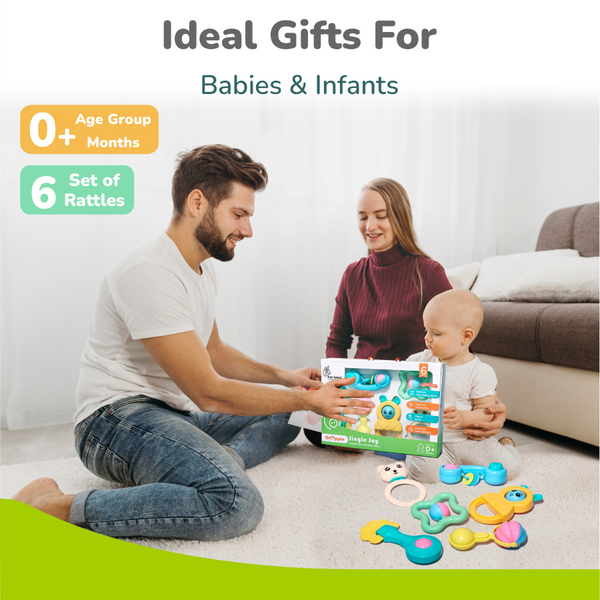 R For Rabbit Orapple Jingle Joy BPA-Free Rattle Set