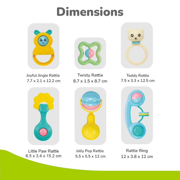 R For Rabbit Orapple Jingle Joy BPA-Free Rattle Set