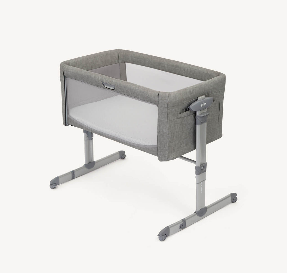 Joie Roomie™ Glide Bedside Crib – Foggy Grey