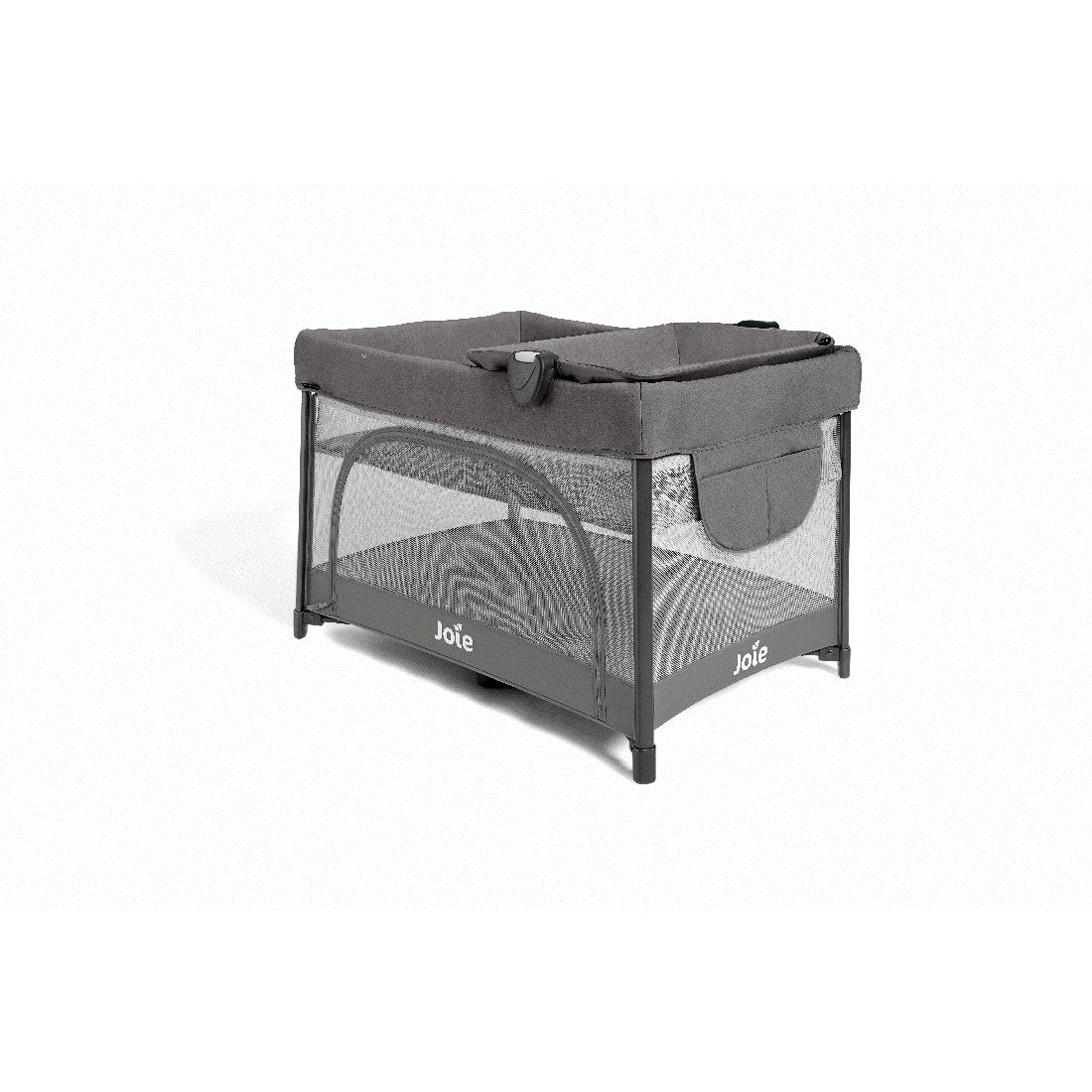 Joie Sesame LX One-Hand Fold Playard with Bassinet & Changer Thunder