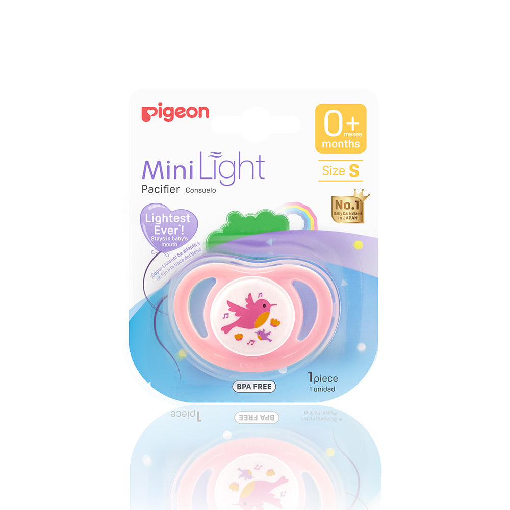 Pigeon Baby Soother S Size 0+ Minilight - Bird