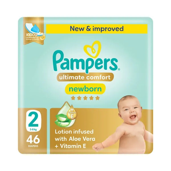 Pampers Ultimate Comfort Size 23-8kg 46Diapers