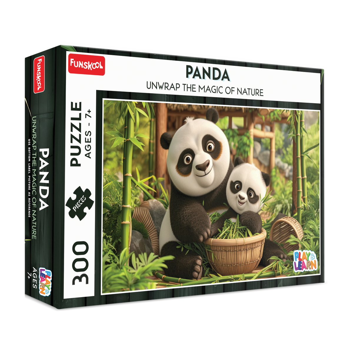 Funskool Panda Jigsaw Puzzle, 300 Pieces | 7+ Years