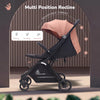 R For Rabbit Stroller Street Smart Ace Peach Black