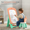 R for Rabbit Little Genius Doodle Duo Whiteboard & Chair Set One Size Peach Green