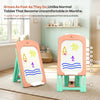 R for Rabbit Little Genius Doodle Duo Whiteboard & Chair Set One Size Peach Green