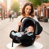 R For Rabbit Picaboo Sportz – 3-In-1 Convertible Carry Cot, Rocker & Feeding Chair - Grey Black