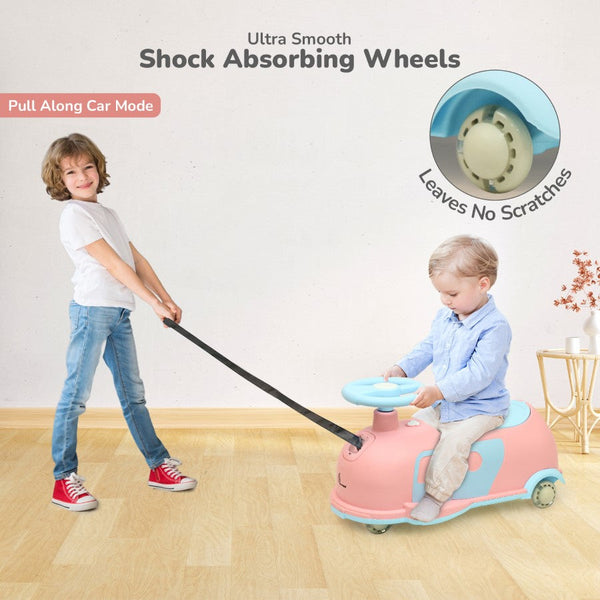 R For Rbbit Iya Iya Caravan Swing car - Pink Blue