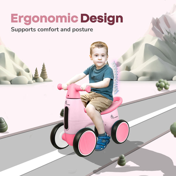 R For Rabbit Speedster Glider Baby Ride On Car - Pink