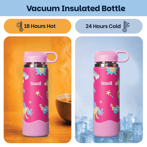 Basil HydraPop Insulated Sipper Bottle 600ml 7–12Y – Pixie Dash