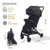 R For Rabbit Stroller Pocket Air Stroller Black