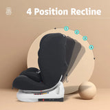R For Rabbit Jack N Jill Grand ISOFIX Car Seat Pure Black