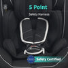 R For Rabbit Jack N Jill Grand ISOFIX Car Seat Pure Black