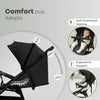 R for Rabbit Poppins Neo Baby Stroller One Size Pure Black