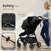 R for Rabbit Poppins Neo Baby Stroller One Size Pure Black