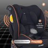 R For Rabbit Jack N Jill NXG Baby Car Seat With Advanced Side Impact Protection Pure Black