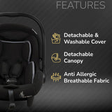 R For Rabbit Picaboo Sportz 3-in-1 Convertible Carry Cot Pure Black