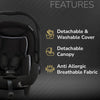 R For Rabbit Picaboo Sportz – 3-in-1 Convertible Carry Cot Pure Black
