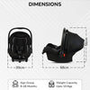 R For Rabbit Picaboo Sportz – 3-in-1 Convertible Carry Cot Pure Black