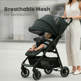 R for Rabbit Poppins Neo Baby Stroller One Size Pure Black
