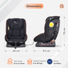 R For Rabbit Jack N Jill NXG Baby Car Seat With Advanced Side Impact Protection Pure Black