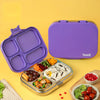 Basil Bento Quad 4-Compartment Stainless Steel Lunchbox 800 ml Purple Pop