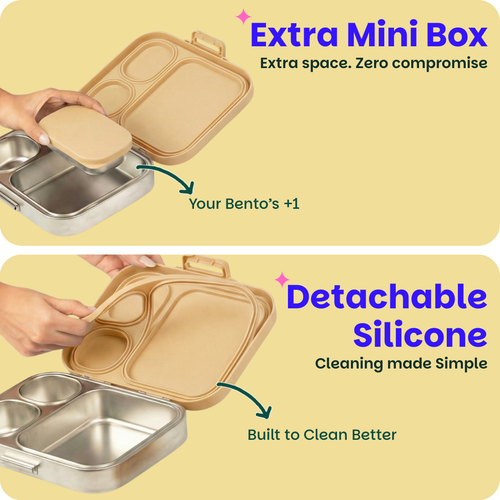 Basil Bento Quad+ Lunchbox 1250 ml Himachali Guldaan