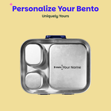 Basil Bento Quad+ 3+1 Compartment Stainless Steel Lunchbox with Mini Box 1250 ml Midnight Sora