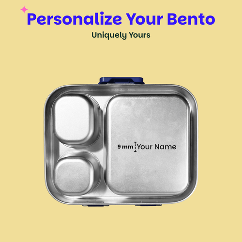 Basil Bento Quad+ 3+1 Compartment Stainless Steel Lunchbox with Mini Box 1250 ml Midnight Sora