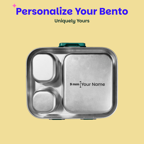 Basil Bento Quad+ 3+1 Compartment Stainless Steel Lunchbox 1250 ml Bengal Bagh