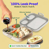 Basil Bento Quad+ Lunchbox 1250 ml Classic Grey