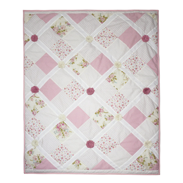 Abracadabra Baby Quilt - Vintage Floral