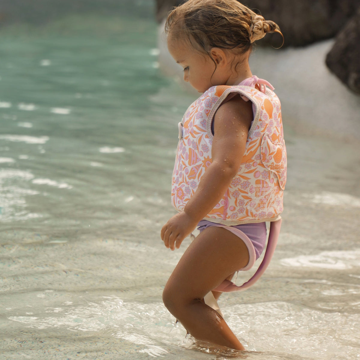 SUNNYLIFE Kids Swim Vest Ocean Magic Age 2-3 Years - Pink