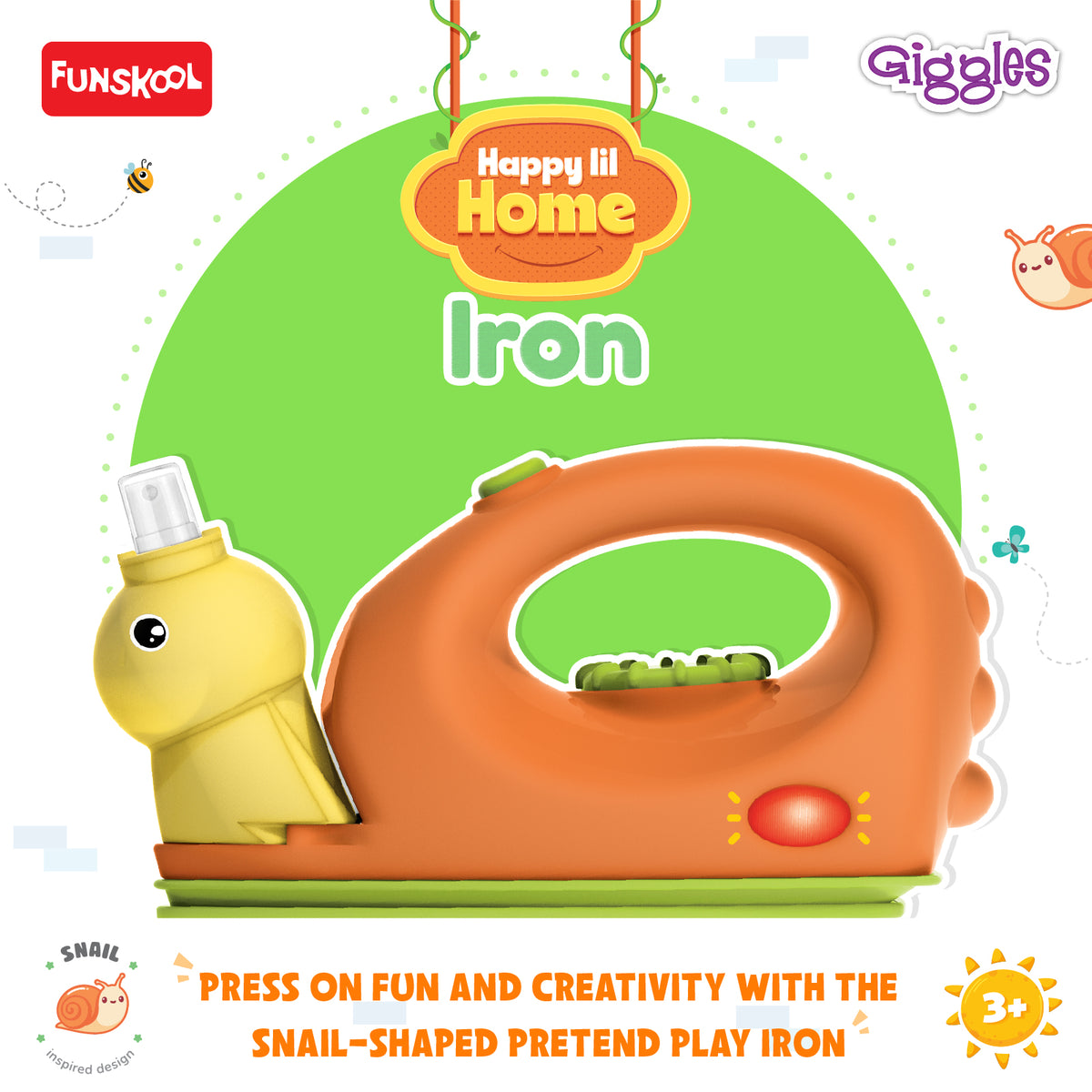 Giggles Happy Lil Home Pretend Play Iron 3Y+ – Multicolor