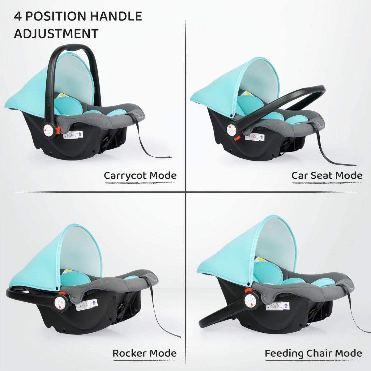 R For Rabbit Car Seat Picaboo Grey Blue