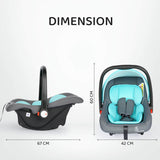 R For Rabbit Car Seat Picaboo Grey Blue