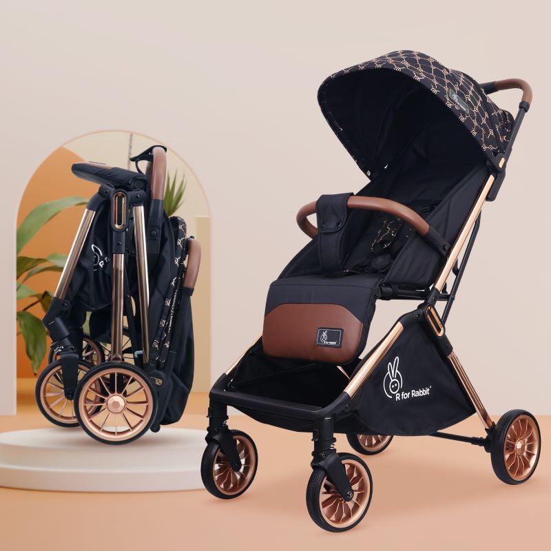 R For Rabbit Stroller Street Smart Quick Auto Fold Gold Black The R For Rabbit Stroller Street Smart Quick Auto Fold Gold Black The