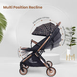 R For Rabbit Stroller Street Smart Quick Auto Fold - Gold Black